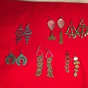 6 pair of Luckybrand earrings